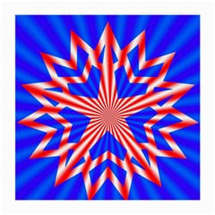 Star Explosion Burst Usa Red Medium Glasses Cloth (2-side) by Wegoenart