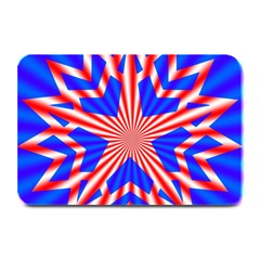 Star Explosion Burst Usa Red Plate Mats by Wegoenart