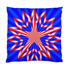 Star Explosion Burst Usa Red Standard Cushion Case (two Sides) by Wegoenart