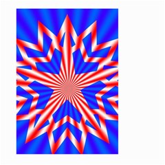 Star Explosion Burst Usa Red Large Garden Flag (two Sides) by Wegoenart