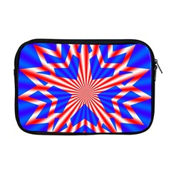 Star Explosion Burst Usa Red Apple Macbook Pro 17  Zipper Case by Wegoenart