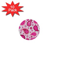 Paisley Pattern Art Background 1  Mini Buttons (10 Pack) 