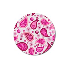 Paisley Pattern Art Background Magnet 3  (round) by Wegoenart