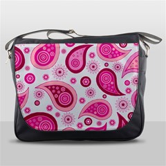 Paisley Pattern Art Background Messenger Bag by Wegoenart