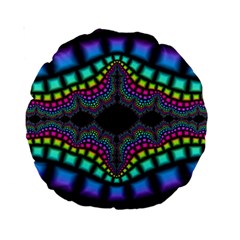 Fractal Art Artwork Digital Art Standard 15  Premium Round Cushions by Wegoenart