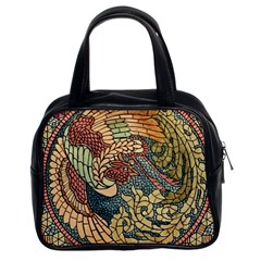 Wings Feathers Cubism Mosaic Classic Handbag (two Sides) by Wegoenart