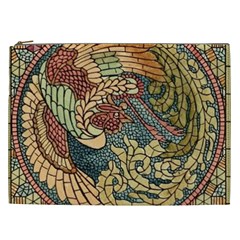 Wings Feathers Cubism Mosaic Cosmetic Bag (xxl) by Wegoenart