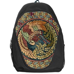 Wings Feathers Cubism Mosaic Backpack Bag by Wegoenart