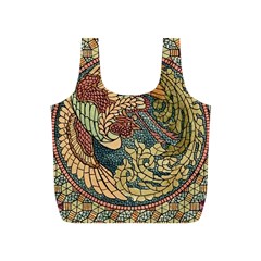 Wings Feathers Cubism Mosaic Full Print Recycle Bag (s) by Wegoenart