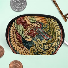 Wings Feathers Cubism Mosaic Accessory Pouch (medium) by Wegoenart