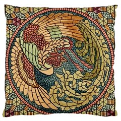 Wings Feathers Cubism Mosaic Standard Flano Cushion Case (one Side) by Wegoenart