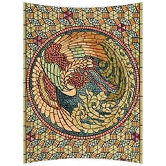 Wings Feathers Cubism Mosaic Back Support Cushion by Wegoenart