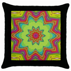 Abstract Art Abstract Background Green Throw Pillow Case (black)