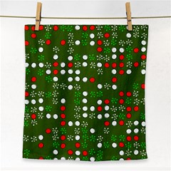 1960 s Christmas Background Face Towel by Wegoenart