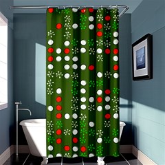 1960 s Christmas Background Shower Curtain 36  X 72  (stall)  by Wegoenart