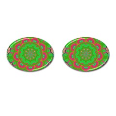 Abstract Art Abstract Background Pattern Cufflinks (oval) by Wegoenart