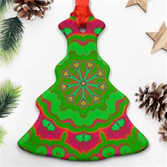 Abstract Art Abstract Background Pattern Christmas Tree Ornament (Two Sides)