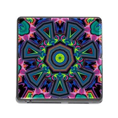 Abstract Art Background Memory Card Reader (square 5 Slot) by Wegoenart