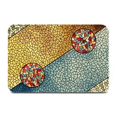 Background Cubism Circle Shape Plate Mats by Wegoenart