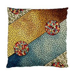 Background Cubism Circle Shape Standard Cushion Case (one Side) by Wegoenart