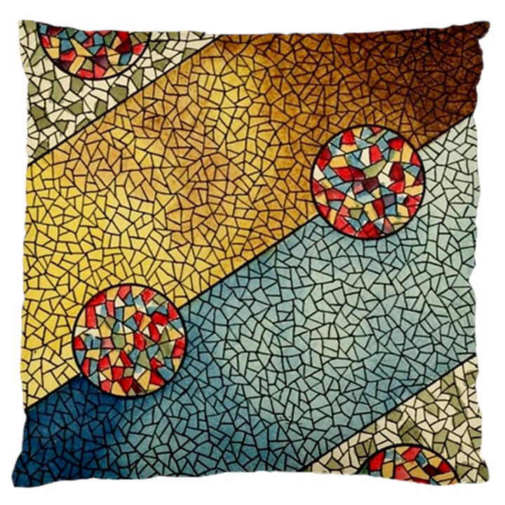 Background Cubism Circle Shape Standard Flano Cushion Case (One Side)