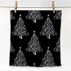 Christmas Tree Modern Background Face Towel by Wegoenart