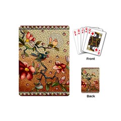 Flower Cubism Mosaic Vintage Playing Cards (mini) by Wegoenart