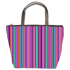 Stripes Wallpaper Texture Bucket Bag