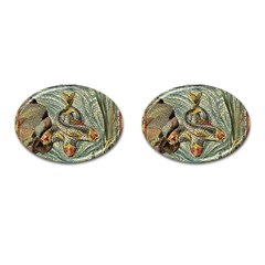 Fish Underwater Cubism Mosaic Cufflinks (oval) by Wegoenart