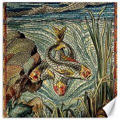 Fish Underwater Cubism Mosaic Canvas 16  X 16  by Wegoenart