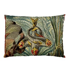 Fish Underwater Cubism Mosaic Pillow Case by Wegoenart