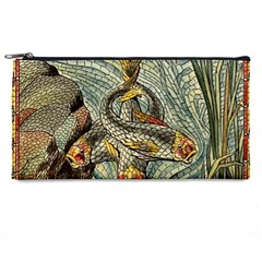 Fish Underwater Cubism Mosaic Pencil Cases by Wegoenart