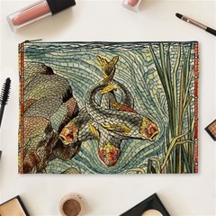 Fish Underwater Cubism Mosaic Cosmetic Bag (xl) by Wegoenart