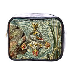 Fish Underwater Cubism Mosaic Mini Toiletries Bag (one Side) by Wegoenart