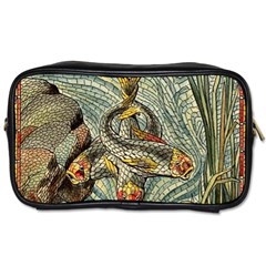 Fish Underwater Cubism Mosaic Toiletries Bag (one Side) by Wegoenart