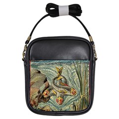 Fish Underwater Cubism Mosaic Girls Sling Bag by Wegoenart