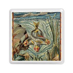 Fish Underwater Cubism Mosaic Memory Card Reader (square) by Wegoenart