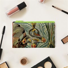 Fish Underwater Cubism Mosaic Cosmetic Bag (xs) by Wegoenart