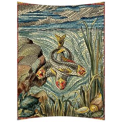 Fish Underwater Cubism Mosaic Back Support Cushion by Wegoenart