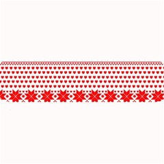 Fairisle Pattern Background Red Large Bar Mats by Wegoenart