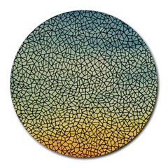 Background Cubism Mosaic Vintage Round Mousepads by Wegoenart