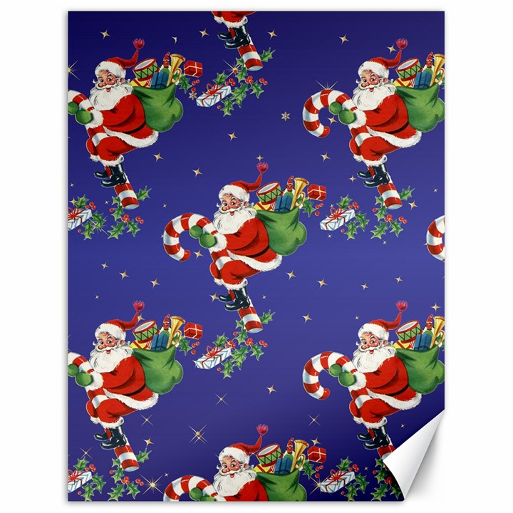 Christmas Vintage Santa Background Canvas 18  x 24 