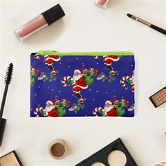 Christmas Vintage Santa Background Cosmetic Bag (xs) by Wegoenart