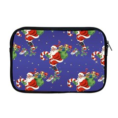 Christmas Vintage Santa Background Apple Macbook Pro 17  Zipper Case by Wegoenart