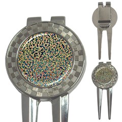 Background Cubism Mosaic Vintage 3-in-1 Golf Divots by Wegoenart