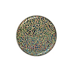 Background Cubism Mosaic Vintage Hat Clip Ball Marker (4 Pack) by Wegoenart