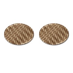 Woven Rope Texture Textures Rope Cufflinks (oval) by Wegoenart