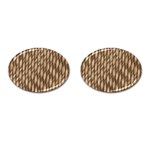 Woven Rope Texture Textures Rope Cufflinks (Oval) Front(Pair)