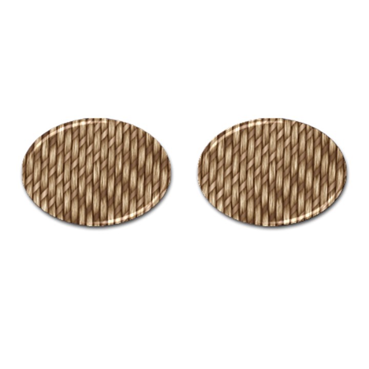 Woven Rope Texture Textures Rope Cufflinks (Oval)