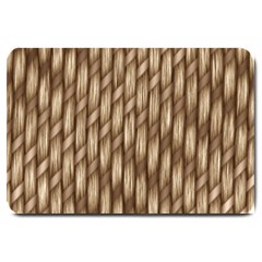 Woven Rope Texture Textures Rope Large Doormat  by Wegoenart